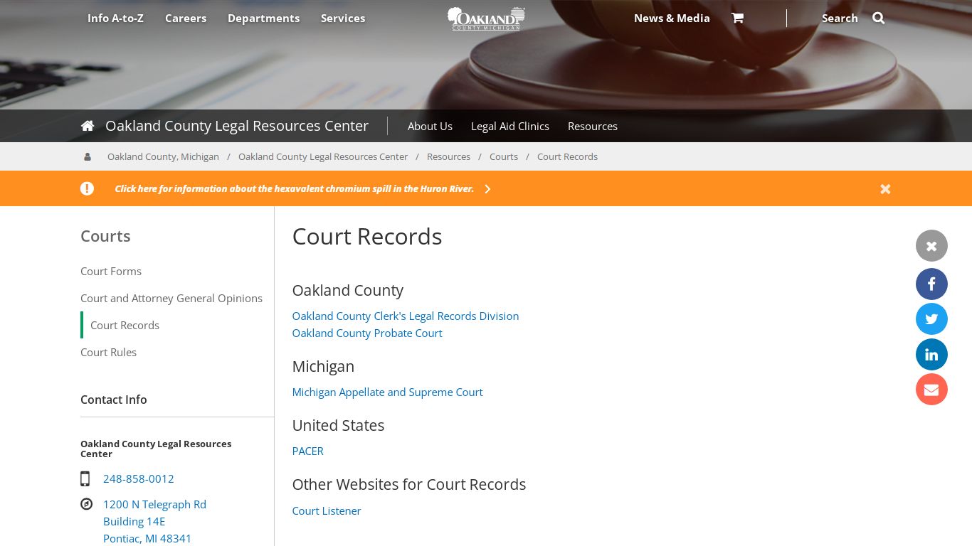 Court Records | Courts - Oakland County, Michigan